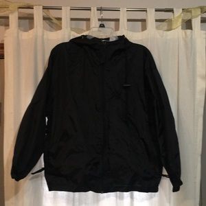 Hooded rain jacket